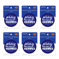 Beistle Pray For Our Heroes Button (Case of 6)