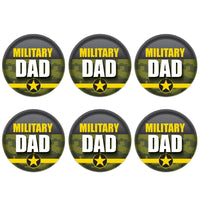Beistle Military Dad Button (Case of 6)