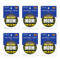 Beistle Military Mom Button (Case of 6)