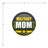 Beistle Military Mom Button (Case of 6)