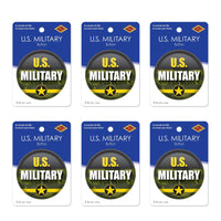 Beistle U.S. Military Button (Case of 6)