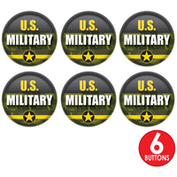 Beistle U.S. Military Button (Case of 6)