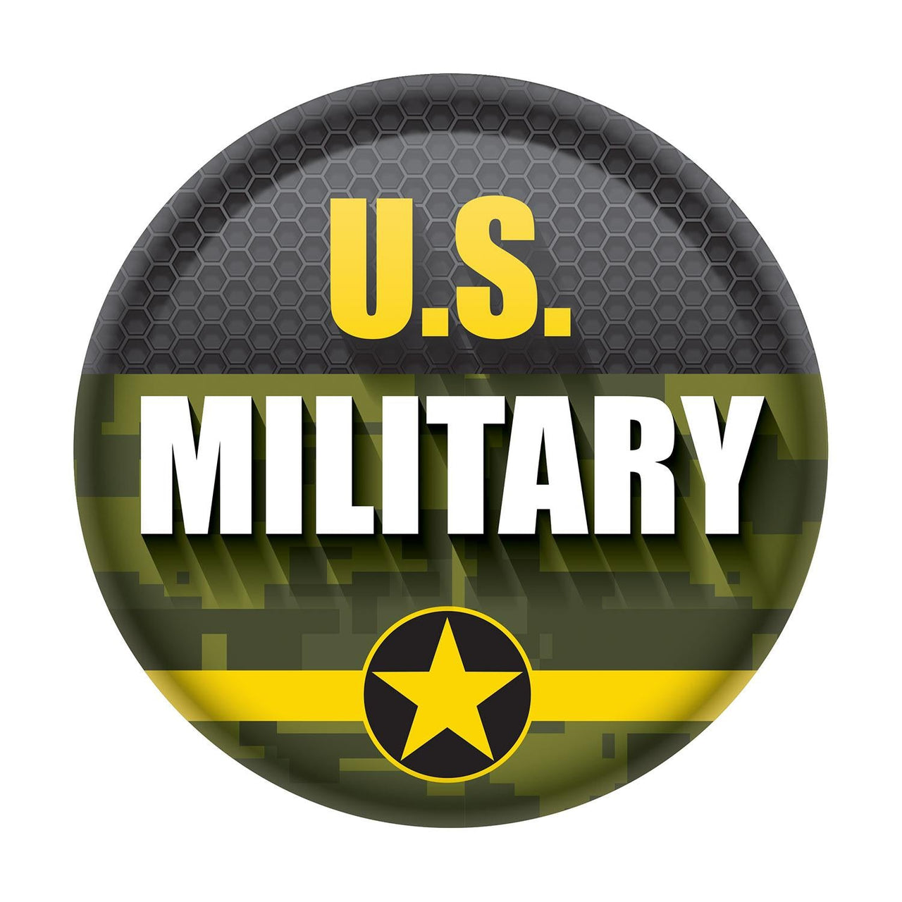 U.S. Military Button- Army - Bulk 6 Pack