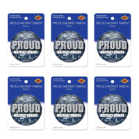 Beistle Proud Military Parent Button (Case of 6)