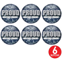 Beistle Proud Military Parent Button (Case of 6)