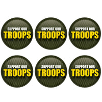 Beistle Support Our Troops Button (Case of 6)