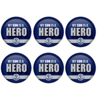Beistle My Son Is A Hero Button (Case of 6)