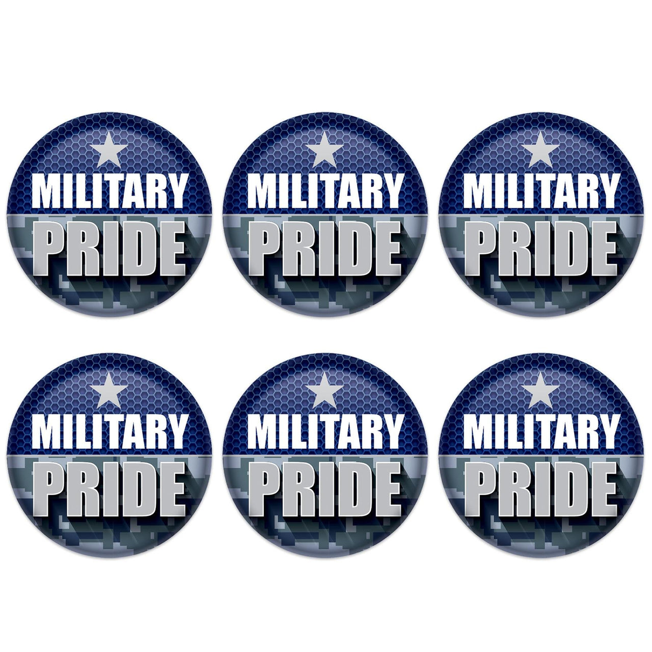 Beistle Military Pride Button (Case of 6)