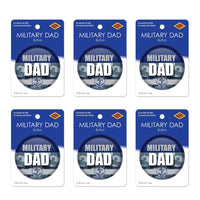 Beistle Military Dad Button (Case of 6)