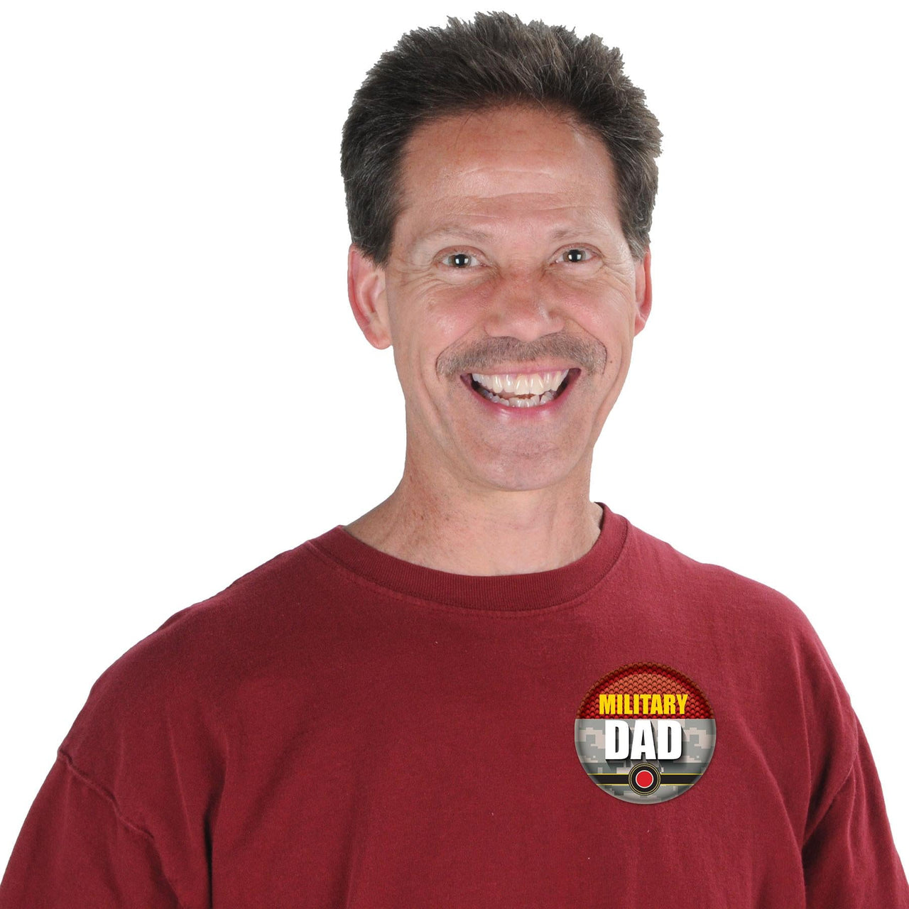 Beistle Military Dad Button (Case of 6)