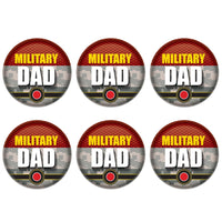 Beistle Military Dad Button (Case of 6)