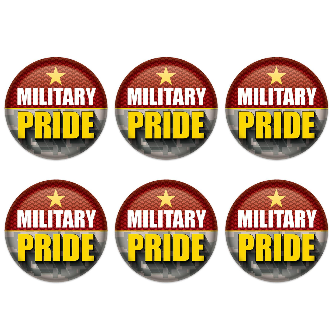 Beistle Military Pride Button (Case of 6)
