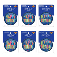 Beistle Happy Birthday Button (Case of 6)