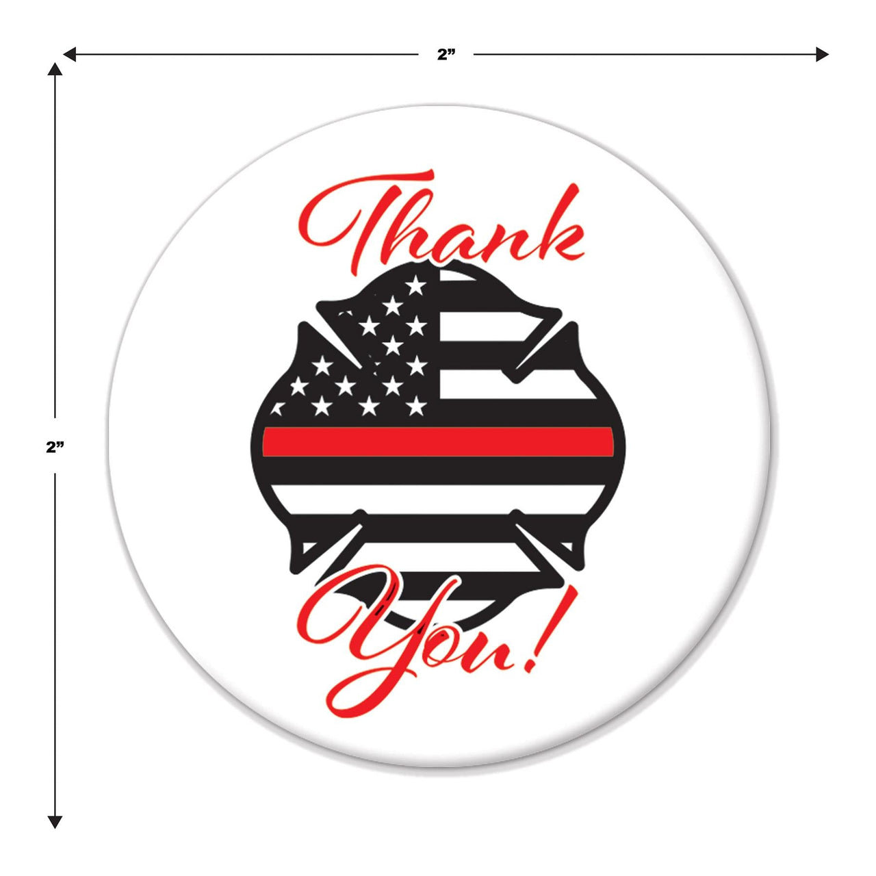 Beistle Thank You! Firefighters Button (Case of 6)