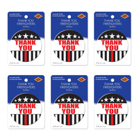 Beistle Thank You Firefighters Button (Case of 6)