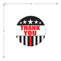 Beistle Thank You Firefighters Button (Case of 6)