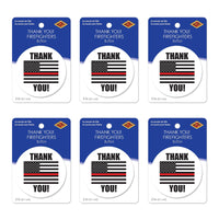 Beistle Thank You! Firefighters Button (Case of 6)