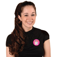 Beistle Birthday Girl Button (Case of 6)