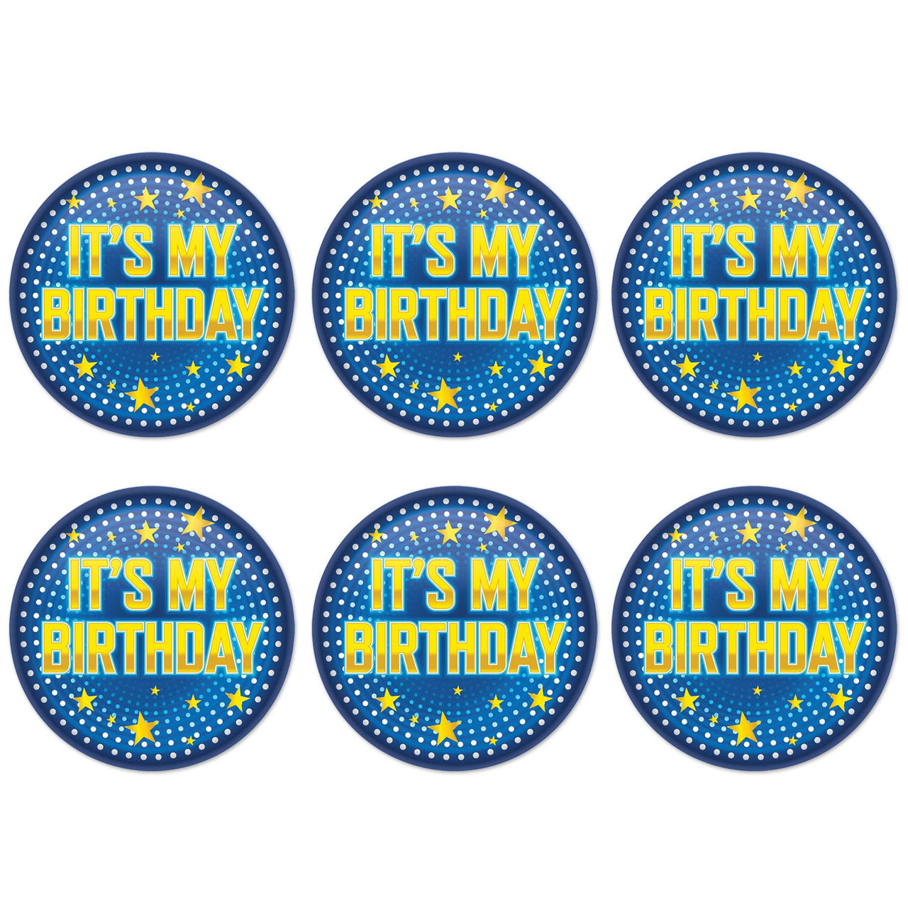 Beistle It's My Birthday Button (Case of 6)