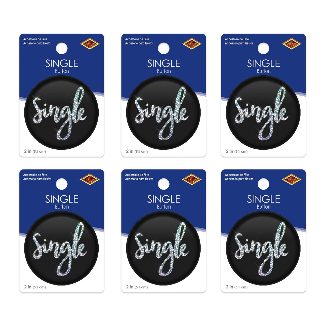 Single Button (Case of 6)