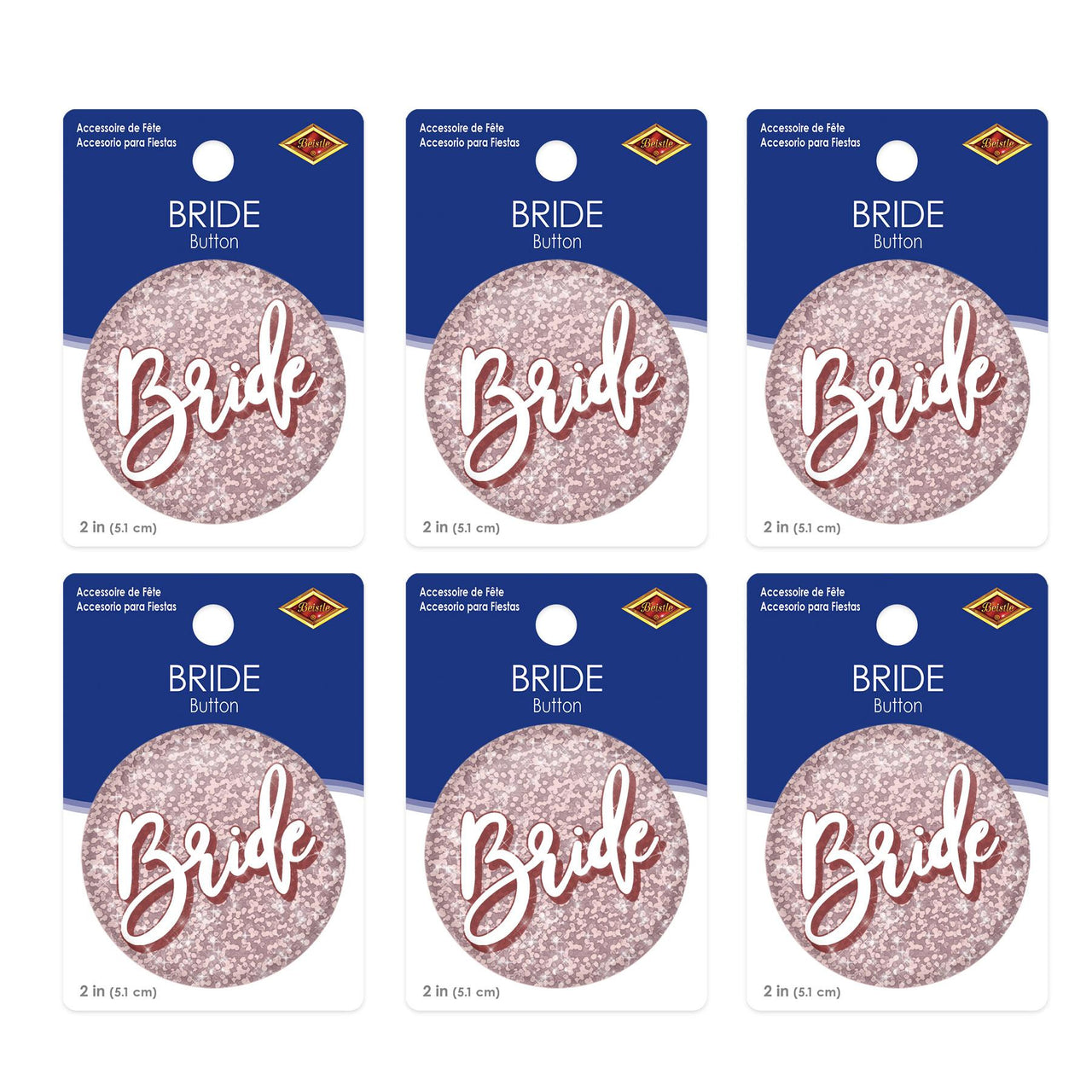 Bride Button (Case of 6)