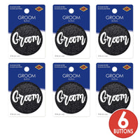 Groom Button (Case of 6)