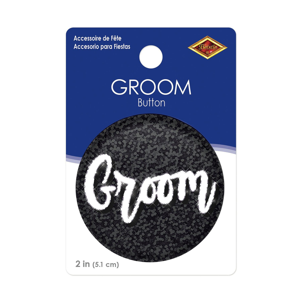 Groom Button (Case of 6)