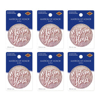Matron of Honor Button (Case of 6)