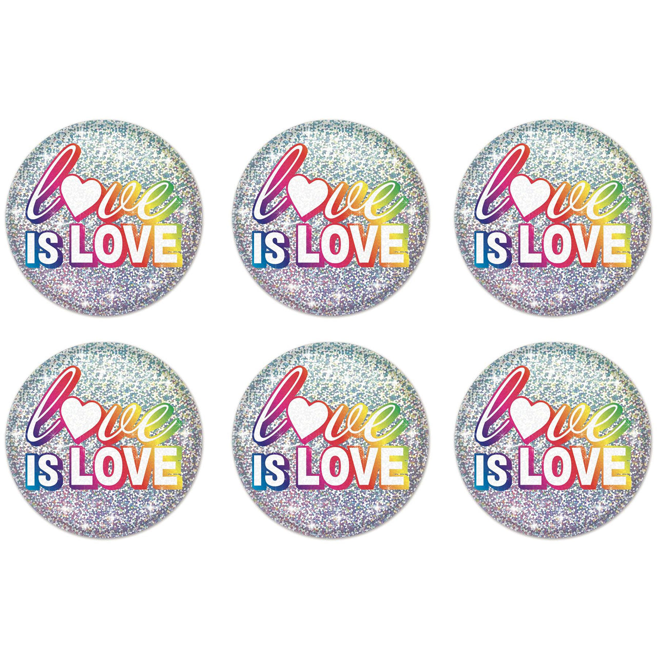 Love Is Love Button (Case of 6)