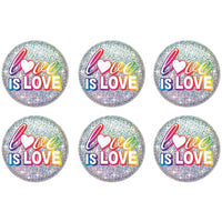 Love Is Love Button (Case of 6)
