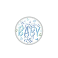 Welcome Baby Boy! Button - Bulk 6 Pack
