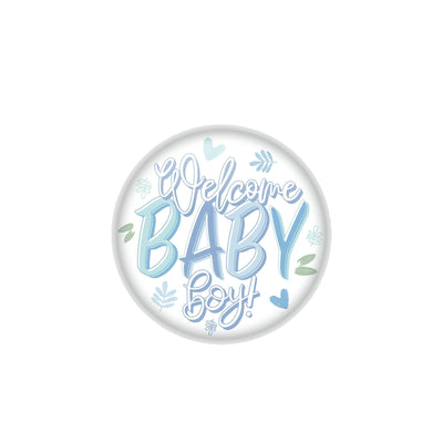 Welcome Baby Boy! Button - Bulk 6 Pack