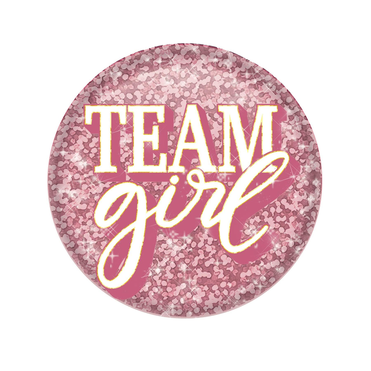 Team Girl Button - Bulk 6 Pack