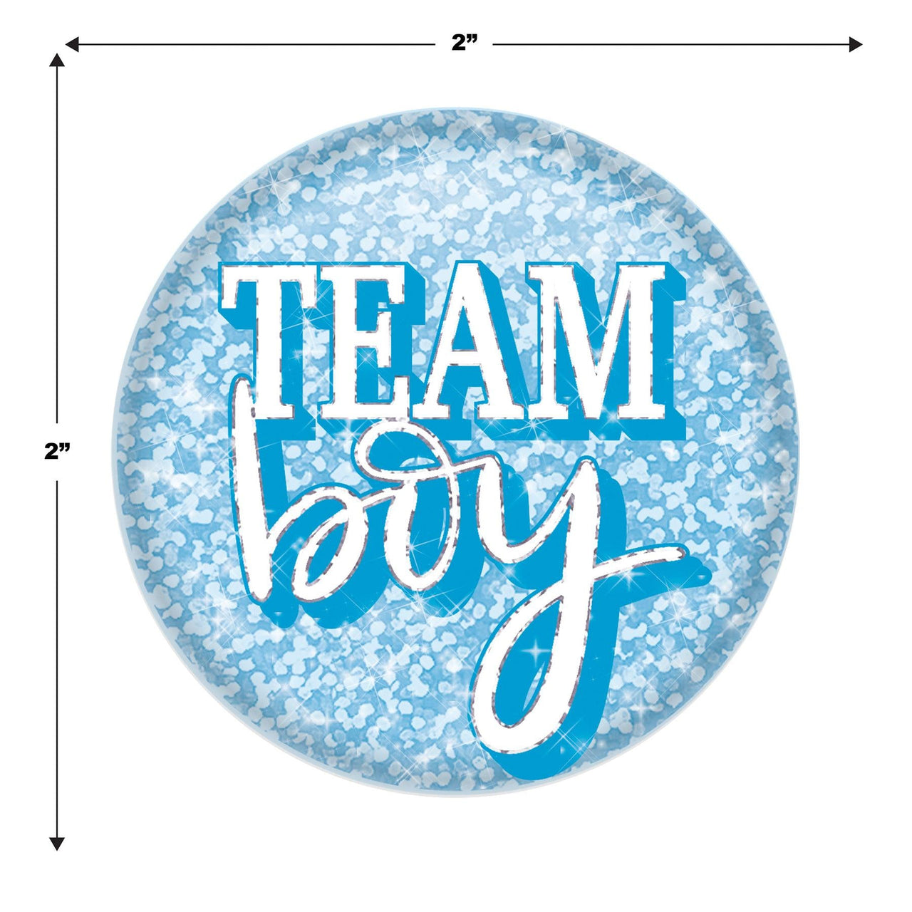 Team Boy Button (Case of 6)