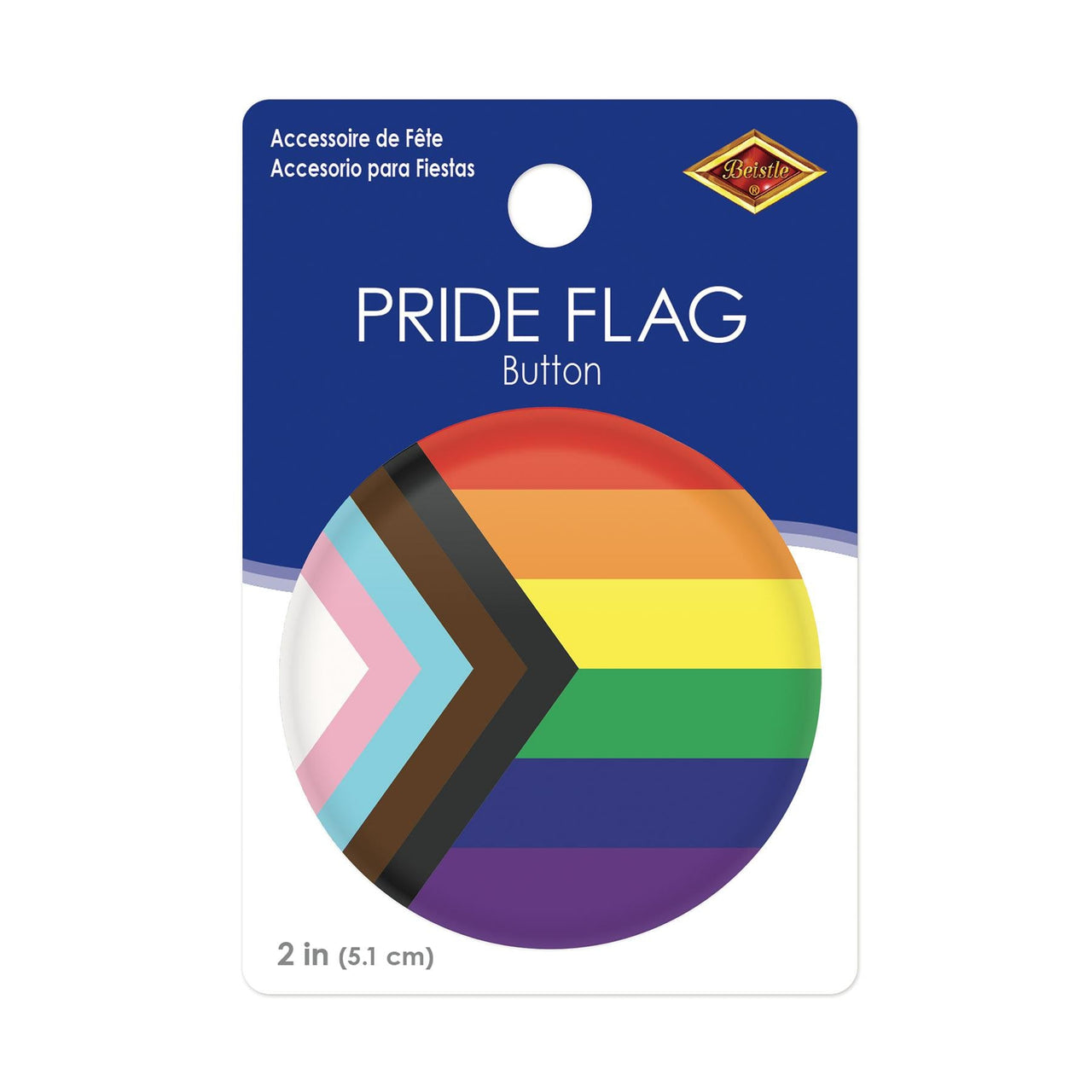 Pride Flag Button (Case of 6)