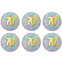 70th Birthday Button (Case of 6)