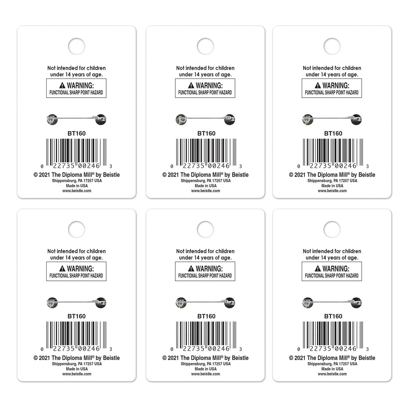 Vintage Halloween Ghost Button (Case of 6)