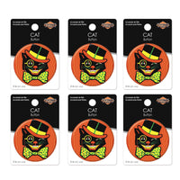 Vintage Halloween Cat Button (Case of 6)