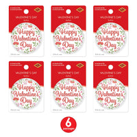 Bulk Happy Valentine's Day Button (6 Pkgs Per Case) by Beistle