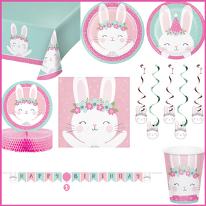 Birthday Bunny 48 Piece Party Kit for 8