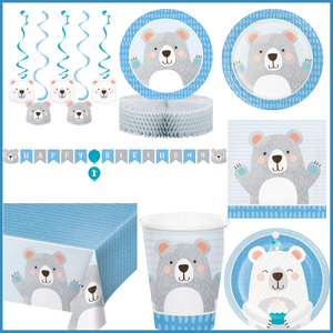Birthday Bear 48 Piece Party Kit for 8