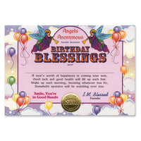 Birthday Blessings Certificate - Bulk 6 Pack