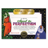 Aged To Perfection Certificate - Bulk 6 Pack