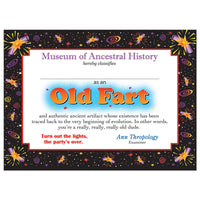 Old Fart Certificate - Bulk 6 Pack