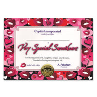 Valentine's Day Very Special Sweetheart Certificate - Bulk 6 Pack