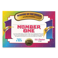 Number One Certificate - Bulk 6 Pack