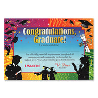 Congratulations Graduate Certificate - Bulk 6 Pack