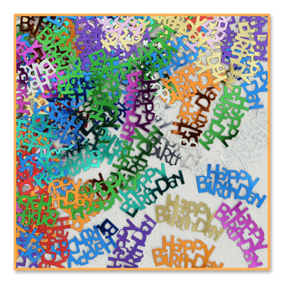 Happy Birthday Confetti (0.5 Oz/Pkg) - Bulk/6 Packages
