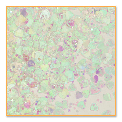 Party Iridescent Hearts Confetti (0.5 Oz/Pkg) - Bulk/6 Packages