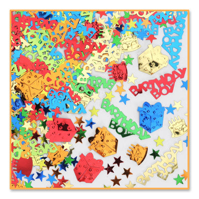 Birthday Party Boy Confetti (0.5 Oz/Pkg) - Bulk/6 Packages